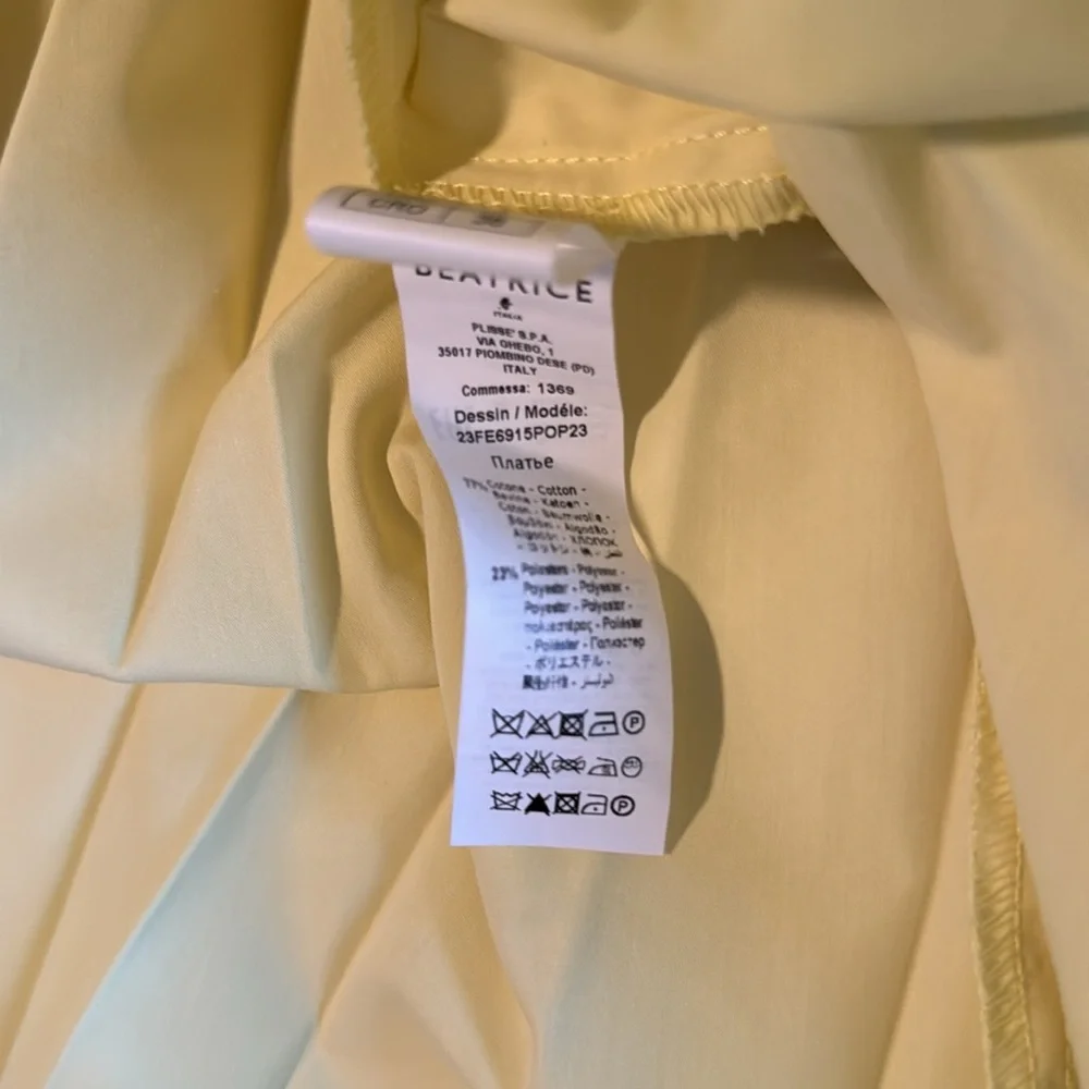 Beatrice B Pleated Yellow Dress - Picture 15 of 15